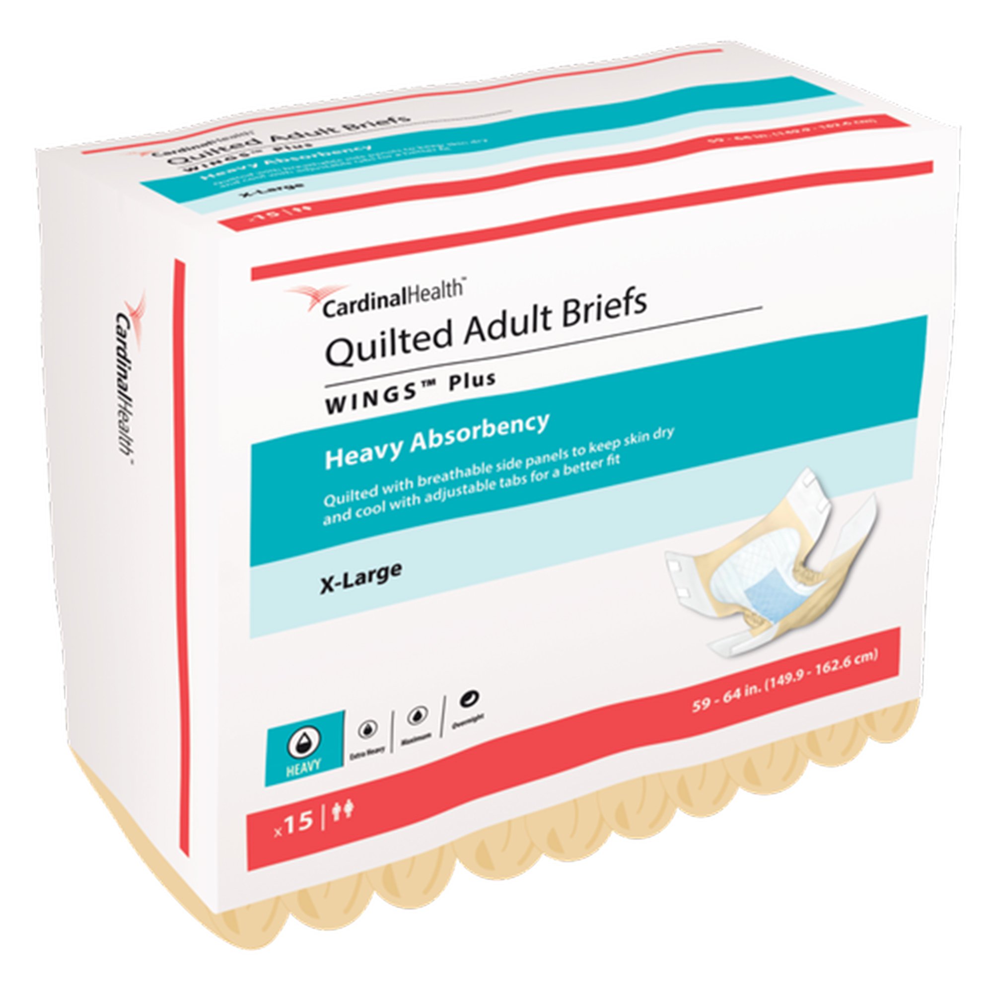 Geriatric Medical | BRIEFS QUILTED PLUS XLG 60/CS